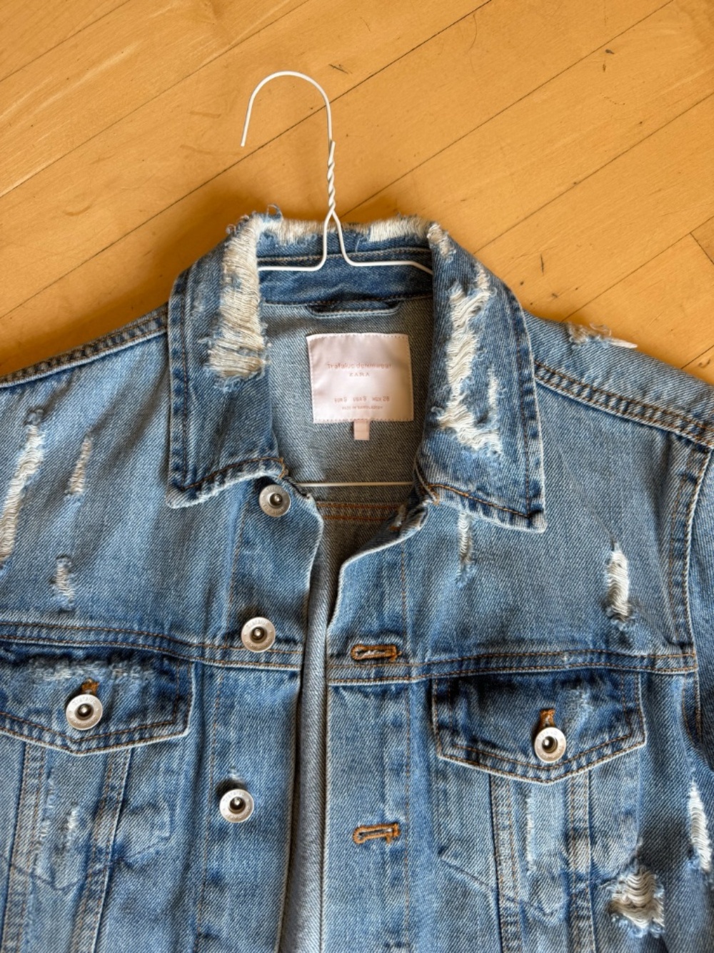 Zara Trafaluc denim Jean jacket, S, GL1383 - Picture 5 of 6